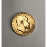 Edward VII 1910 full sovereign.