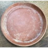Late Roman North African Grave Offering Dish. Approximately 19cm diameter 2.5cm tall (Crack running