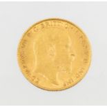 An Edward VII gold half sovereign, dated 1909, 4 grams