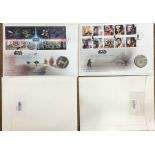Royal Mint & Royal Mail BU Star Wars first day Cover sets of two ‘A Galaxy of Vehicles’ (one still