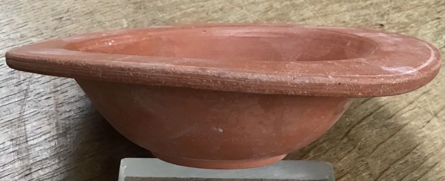 Late Roman North African Grave Offering Small Samian Bowl. Approximately 14.5cm diameter and 3.5cm - Image 2 of 3
