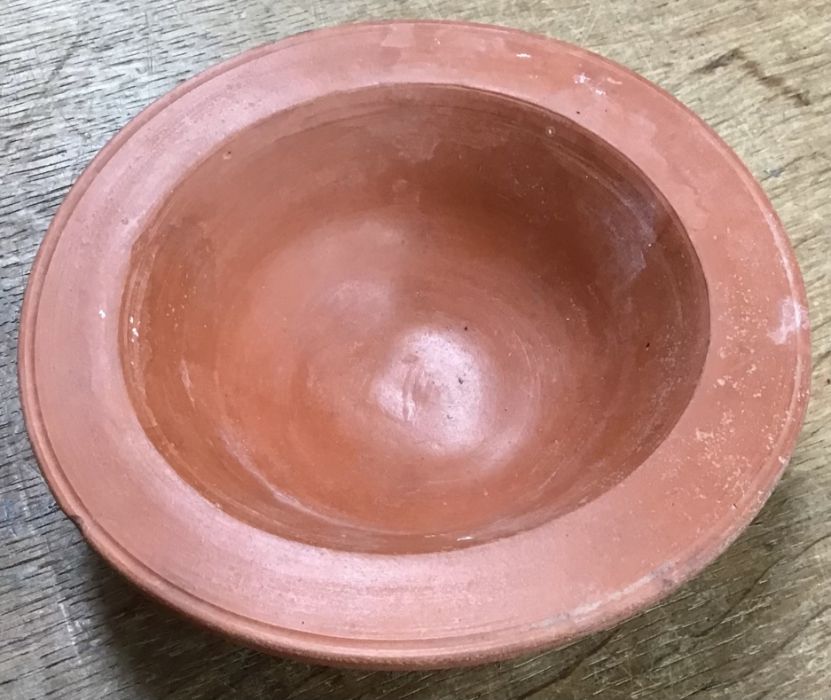 Late Roman North African Grave Offering Small Samian Bowl. Approximately 14.5cm diameter and 3.5cm