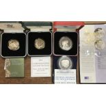 Royal Mint Silver Proof Coins in Original Case with Certificate of Authenticity, includes 2003