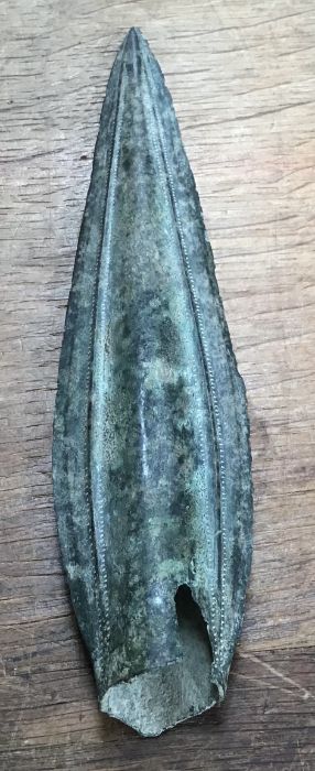 Bronze Age Spear Head, Circa 900-600BC. A very good example of a Late Bronze Age socketed spear head - Image 4 of 4
