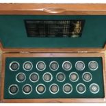 Roman Bronze Coins in Presentation Case, 20 Roman Emperor Collection.