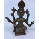 A small 20th century Indian bronze figure of Mariamman, height 6.7cm.