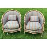 A pair of French  Fauteuils
