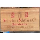 A case of Schroeder & Schyler wine