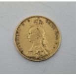 A Victoria 1888 Jubilee bust gold sovereign coin, Sydney mint.