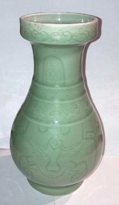 A 20th century Chinese Celadon  vase in earlier style  Property of a gentleman sold with no reserve