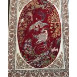 A Persian woolen wall hanging/ rug, 148 x 105cm Condition: good