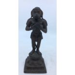 A 20th century Indian bronze figure of Hanuman standing, height 17.7cm