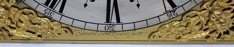 A Wiliiam & Mary William Bird (London) Longcase clock, bell strike, having silvered Roman numeral - Image 9 of 16