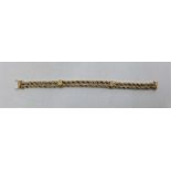 A 9ct. bi-colour gold rope twist tassel necklace together with bracelet en suite,  the necklace