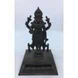 An Indian bronze figure of a Vishnu standing, late 19th/early 20th century, height 17.5cm.