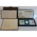 Three Medallic 1st Day Covers: The Test Cricket Centenary 1877-1977 Official Commemorative, a