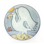 A Tessa Fuchs Art Pottery shallow bowl ‘Seagull’ Date: 20th century  Impressed TF  Size: 16.3cm diam