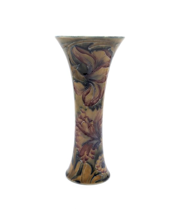 Moorcroft 'Spanish' pattern vase designed by William Moorcroft. Height approx 18.5cm. Signed to