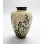 Lorna Bailey for Old Ellgreave Pottery large 'Summer Garden' vase decorated with wild flowers and