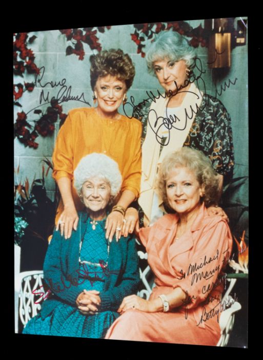 THE GOLDEN GIRLS - Original Cast Signed Photograph full colour 10 x 8 original autographs signed