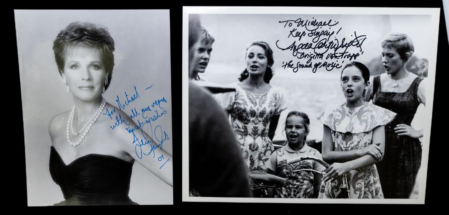 JULIE ANDREWS - Actress Signed personallised photograph it measures approx 8 x 6 inches. For Michael