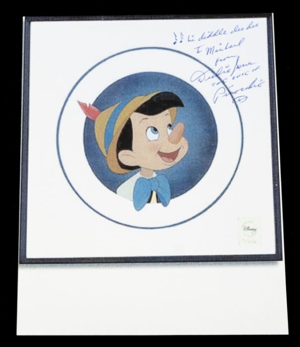 DICKIE JONES - Voice of Pinochio Walt Disney - Personalised signed / autograph items - Including a - Bild 3 aus 4