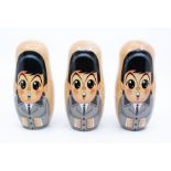 THE BEATLES - A lot of three sets of Nesting Dolls - Artwork by Stephen Silver who is a Disney