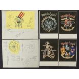 LEMMY’S HAND-DRAWN DESIGN SKETCHES and supporting notes/faxes etc. This unique lot shows the