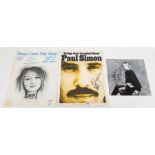 Lot of 3 Signed Autographed items. 1. Barbra Streisand All I ask of You - 7 inch record signed on