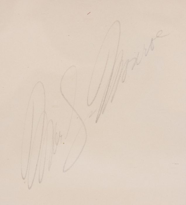 MARILYN MONROE - A superb and rare original Autographed page from an Autograph Book. Displayed - Image 2 of 2