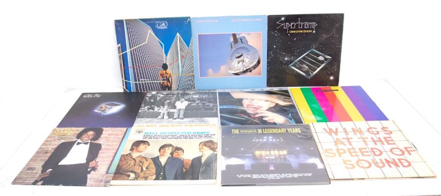 A large collection of pop / rock  / rock n roll / soul / vinyl lp records from mostly the 1970s /