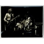 ELTON JOHN - Original S.K.R Photos International 8 x 6 inch black and white photograph of Elton live