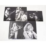 URIAH HEEP - Set 2 - set of 5 x black and white 8.5 x 6.5 inch original photographs by S.K.R