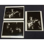 3 x Original Black and White publicity photographs taken by Paul Canty Michael Putland - 3 x