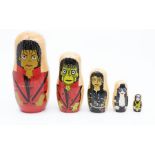 MICHAEL JACKSON - Nesting Doll Set New in box by Disney Artist Stephen Silver.