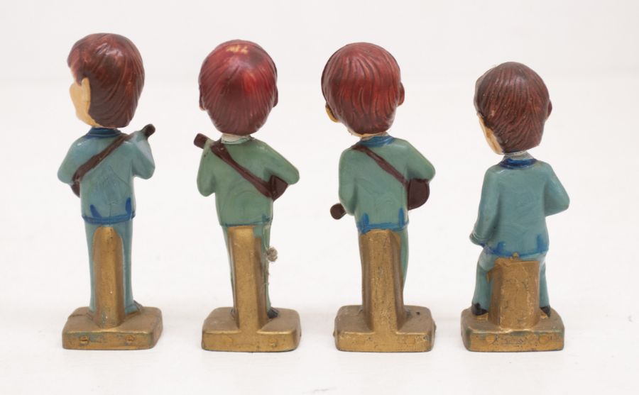 Set of 4 The Beatles Vintage Bobble Head figures - c1960s in good condition Max 10.5 cm high - Bild 2 aus 3