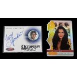 JAMES BOND - 007 - Trading Card signed Vijay Amritraj - Octopussy - A13 card Autographed card plus a