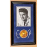 Elvis Presley Hair A limited Editon Display with an original piece of Elvis Presleys Hair.