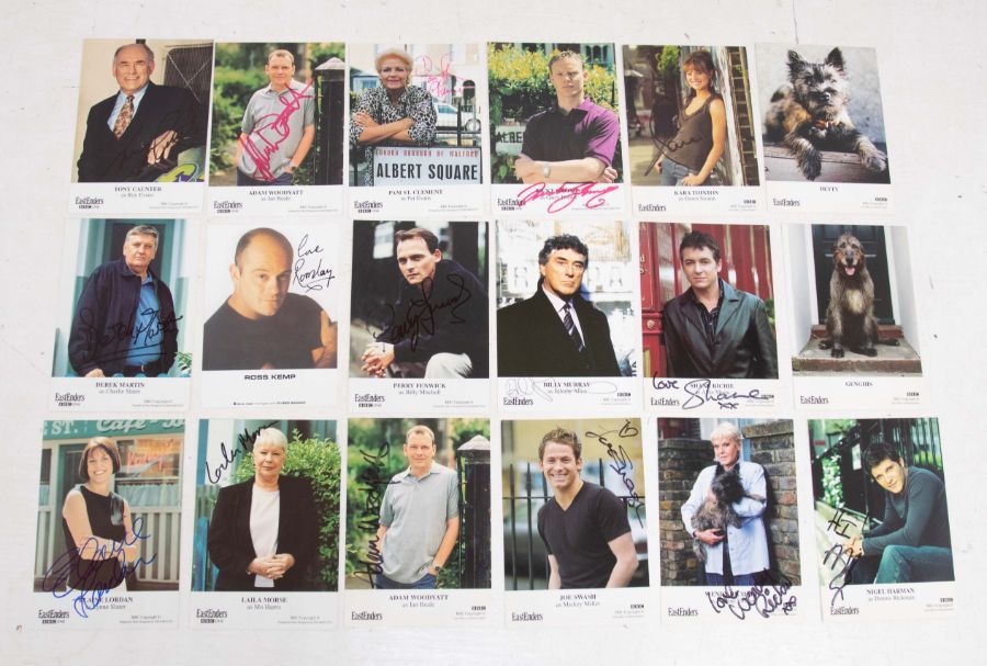 EASTENDERS - TV Soap - Stars - Autographed / Signed publicity postcard size pictures. Approx 170