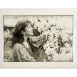 KATE BUSH - Original 10 x 8 black and white photograph by Paul Canty L.F.I photos - in excellent