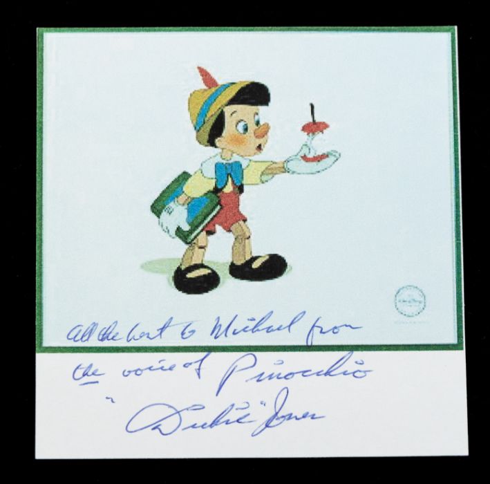 DICKIE JONES - Voice of Pinochio Walt Disney - Personalised signed / autograph items - Including a - Bild 4 aus 4