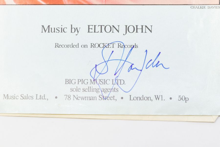 ELTON JOHN - Song for Guy - Original Sheet Music by Music Sales Ltd London - Signed in person / - Bild 2 aus 2