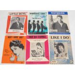 Lot of 6 Vintage Sheet Music - All signed / Autographed in person. 1. Maureen Evans 2. Connie