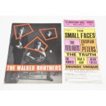 The Small Faces - De Montfort Hall Leicester original 1966 Handbill Flyer . Friday April 22 nd.
