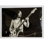 SUPERTRAMP - Dougie Thomson - Bass Guitarist of Supertramp - Original 8 x 6 inch black and white