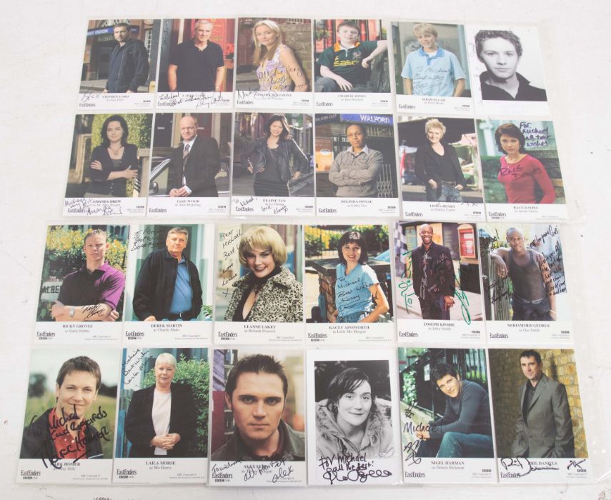 EASTENDERS - TV Soap - Stars - Autographed / Signed publicity postcard size pictures. Approx 170 - Image 2 of 2