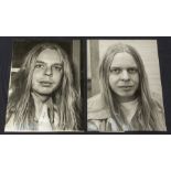 RICK WAKEMAN ( Yes, Strawbs etc ) 2 Original black and white photographs of the keyboard player born