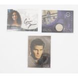 ANGEL - Tv series Original Trading Card x 3 Signed by Gina Torres - Jasmine A25 and Gina Torres