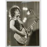 MARC BOLAN Born in 1947 and died in 1977 - This is an original 8 x 6 inch black and white photograph