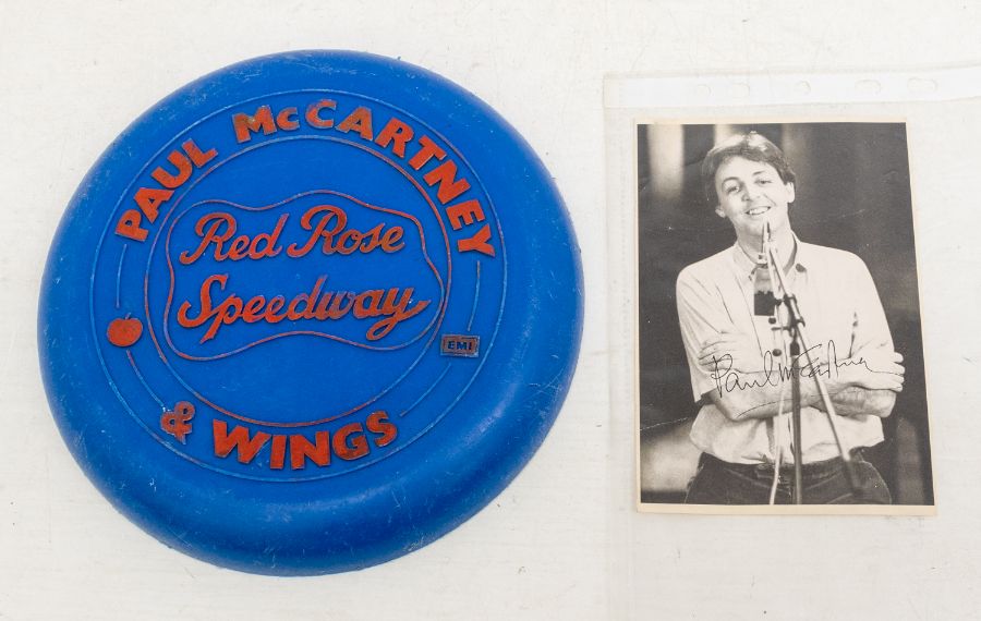 The Beatles Paul McCartney & Wings - Red Rose Speedway - UK Emi Promotional frisbee and a Paul